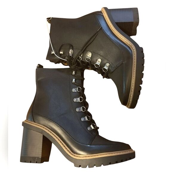 a new day Shoes - A New Day Women's Black Lace Up Boots "Tessa"